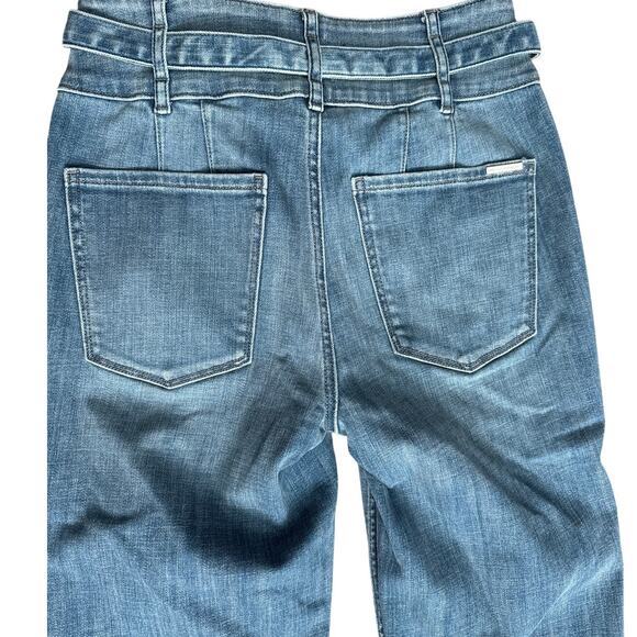 White House Black Market Extra High-Rise Slim Crop Sculpt Jeans Blue Size 6 - Picture 10 of 12